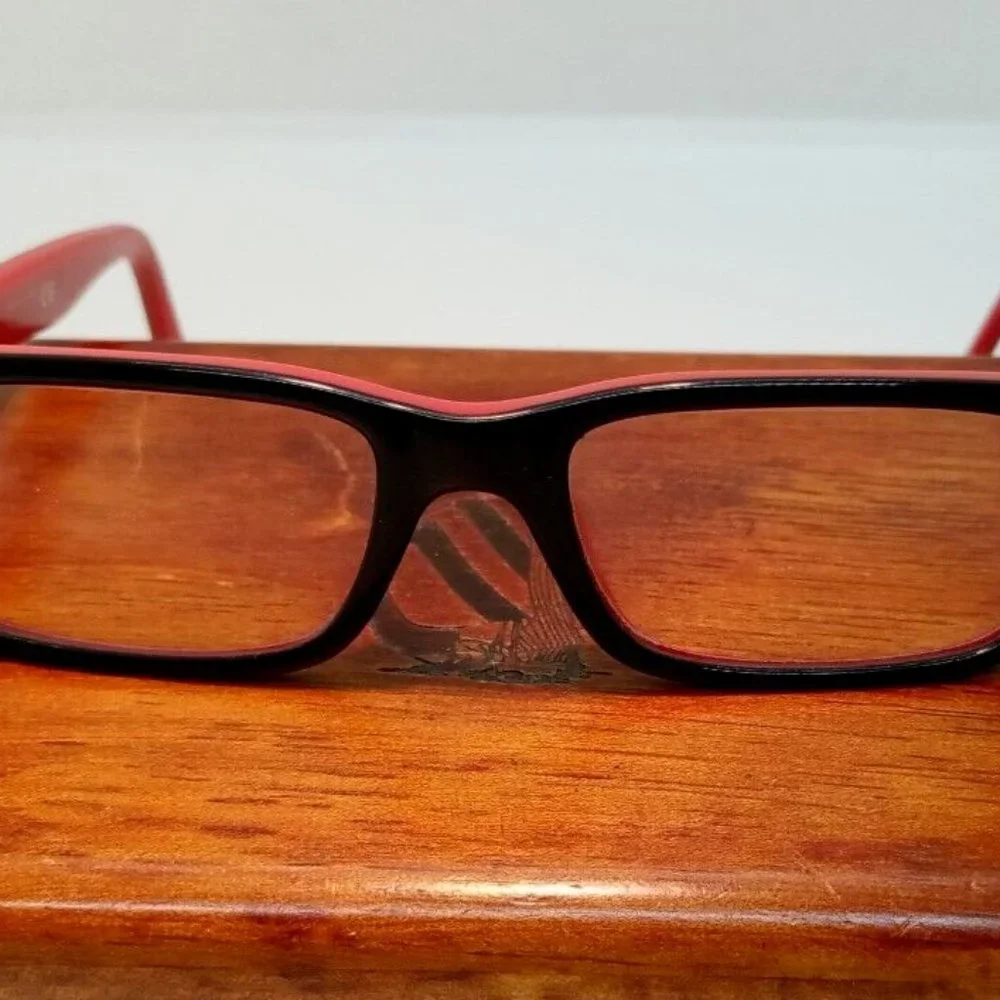 Pre-Owned Ray-Ban Jr. Red & Black RB 1535 Glasses